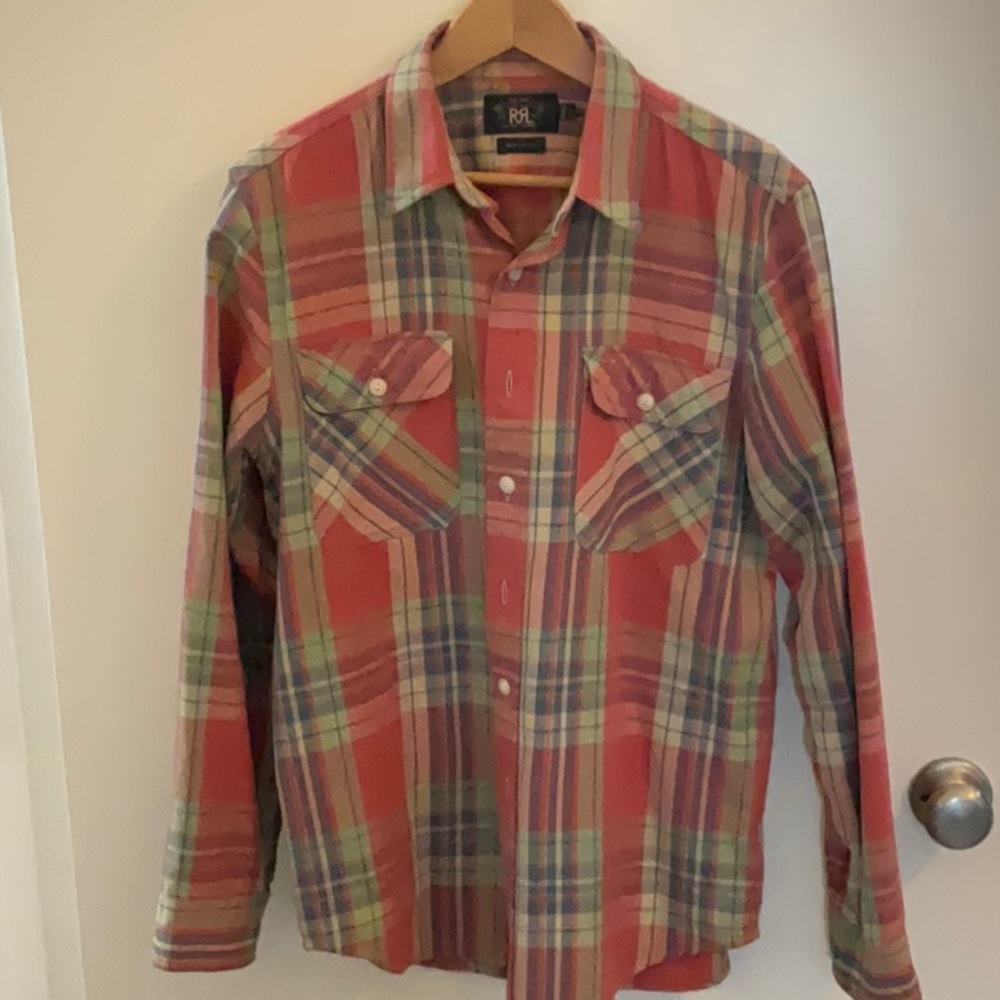 Vintage RRL flannel. Size L